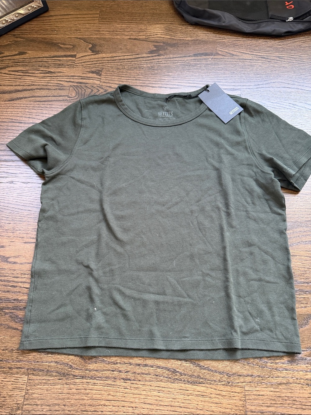 Olive Green Short Sleeve Crewneck Tee